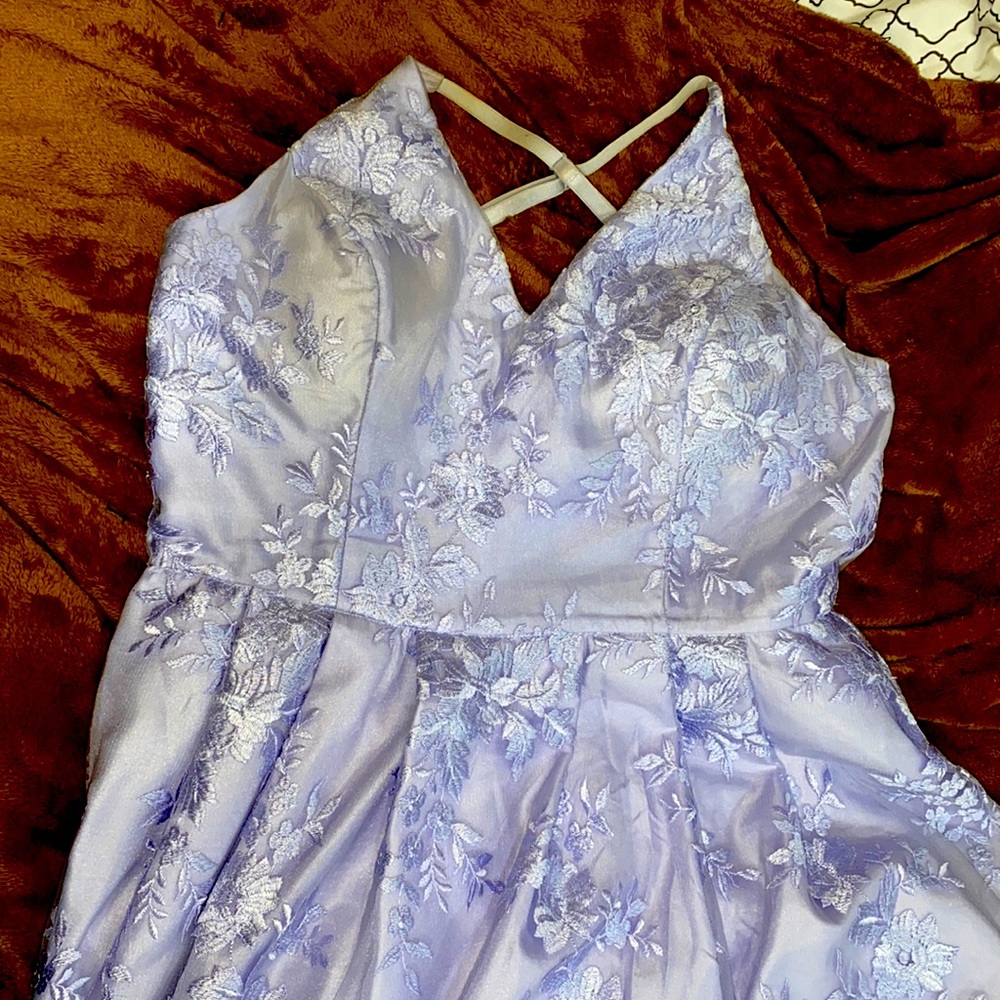 Beautiful lavender prom dress